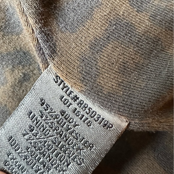 Anthropologie Marrakech Leopard Print Moto Jacket Removable Sherpa Collar - Picture 10 of 12